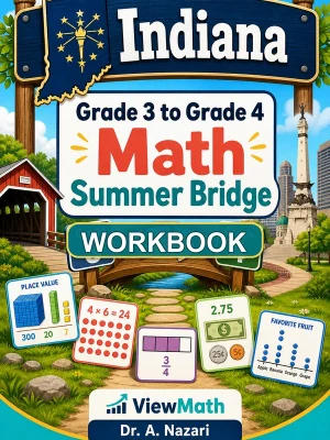 Indiana ILEARN Grade 3 Math Summer Bridge Workbook