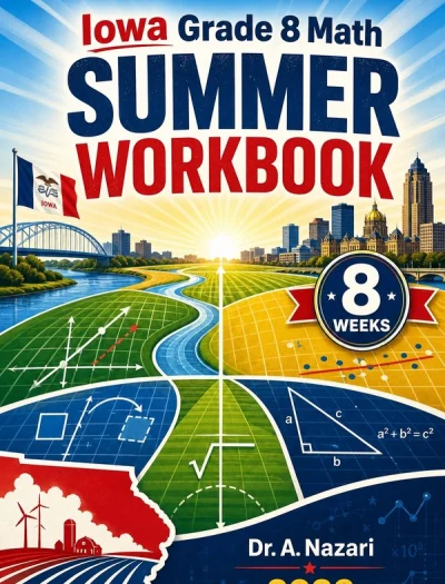 Iowa ISASP Grade 8 Math Summer Review Workbook