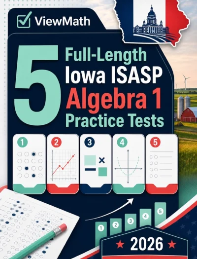 5 Full-Length Iowa ISASP Algebra 1 Math Practice Tests