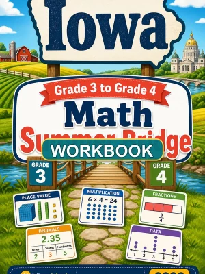Iowa ISASP Grade 3 Math Summer Bridge Workbook