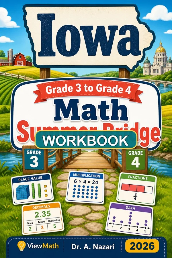 Iowa ISASP Grade 3 Math Summer Bridge Workbook