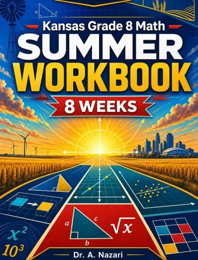 Kansas KAP Grade 8 Math Summer Review Workbook
