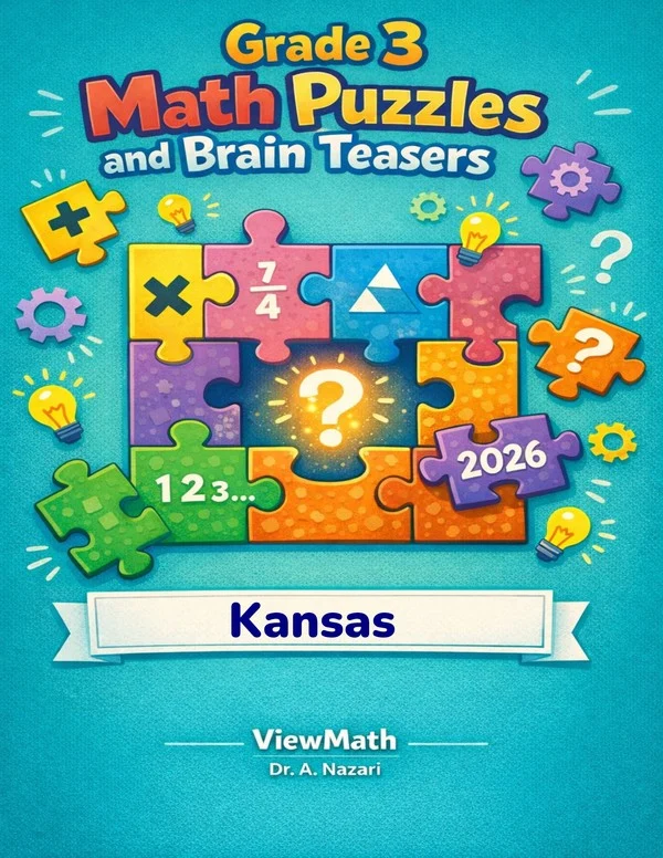 Kansas KAP Grade 3 Math Puzzles and Brain Teasers
