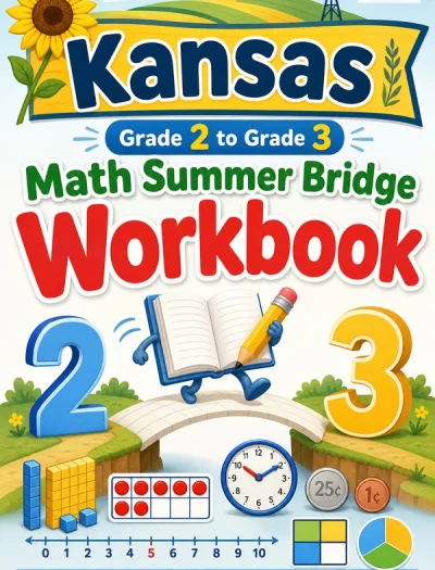 Kansas Grade 2 to Grade 3 Math Summer Bridge Workbook