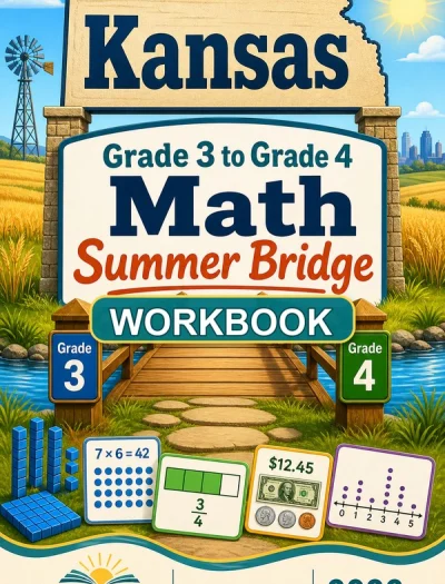 Kansas KAP Grade 3 Math Summer Bridge Workbook