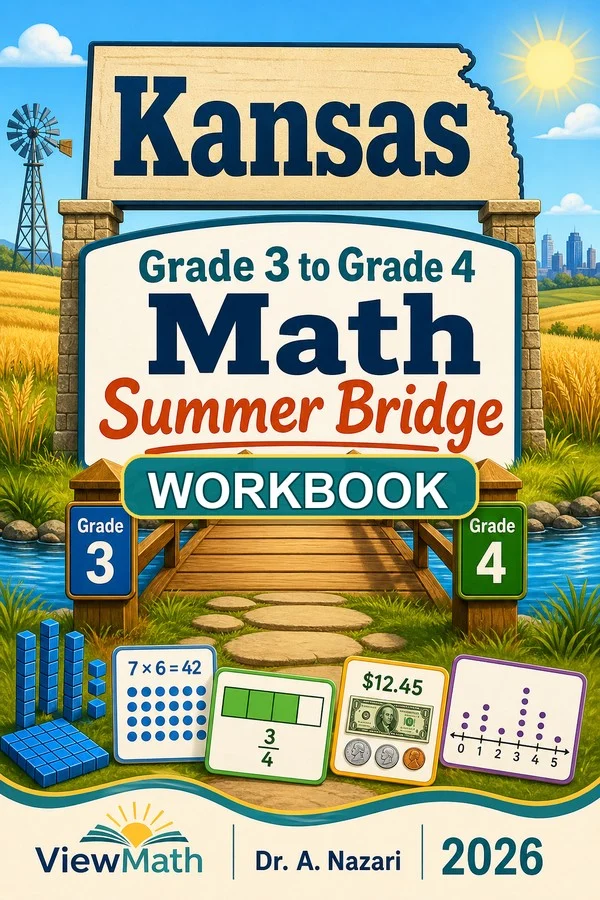 Kansas KAP Grade 3 Math Summer Bridge Workbook