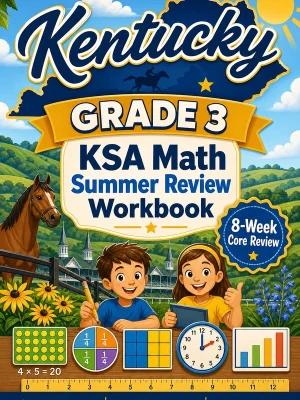 Kentucky KSA Grade 3 Math Summer Review Workbook