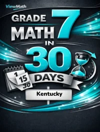 Kentucky KSA Grade 7 Math in 30 Days