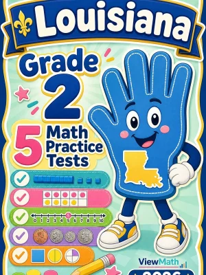 5 Full-Length Louisiana Grade 2 Math Practice Tests