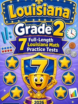 7 Full-Length Louisiana Grade 2 Math Practice Tests