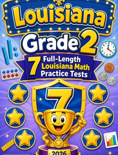 7 Full-Length Louisiana Grade 2 Math Practice Tests