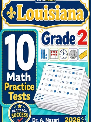 10 Full-Length Louisiana Grade 2 Math Practice Tests