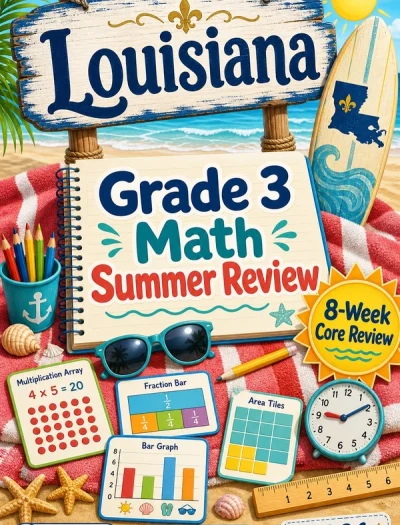 Louisiana LEAP 2025 Grade 3 Math Summer Review
