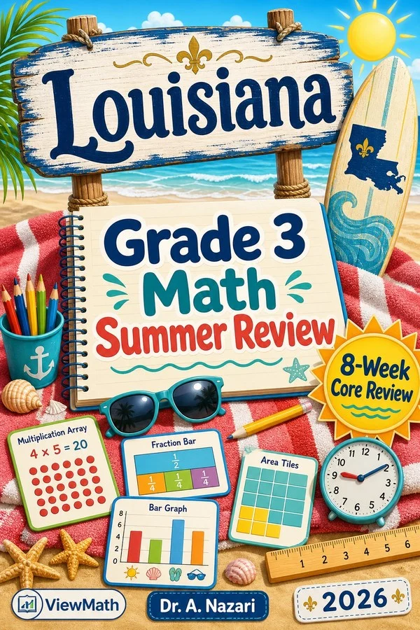 Louisiana LEAP 2025 Grade 3 Math Summer Review