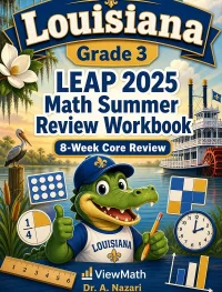 Louisiana LEAP 2025 Grade 3 Math Summer Review Workbook