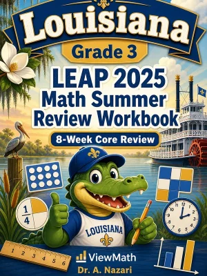 Louisiana LEAP 2025 Grade 3 Math Summer Review Workbook