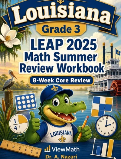 Louisiana LEAP 2025 Grade 3 Math Summer Review Workbook