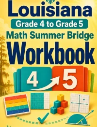Louisiana LEAP 2025 Grade 4 Math Summer Bridge Workbook
