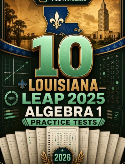 10 Louisiana LEAP 2025 Algebra 1 Math Practice Tests