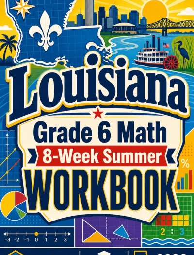 Louisiana LEAP 2025 Grade 6 Math Summer Review Workbook