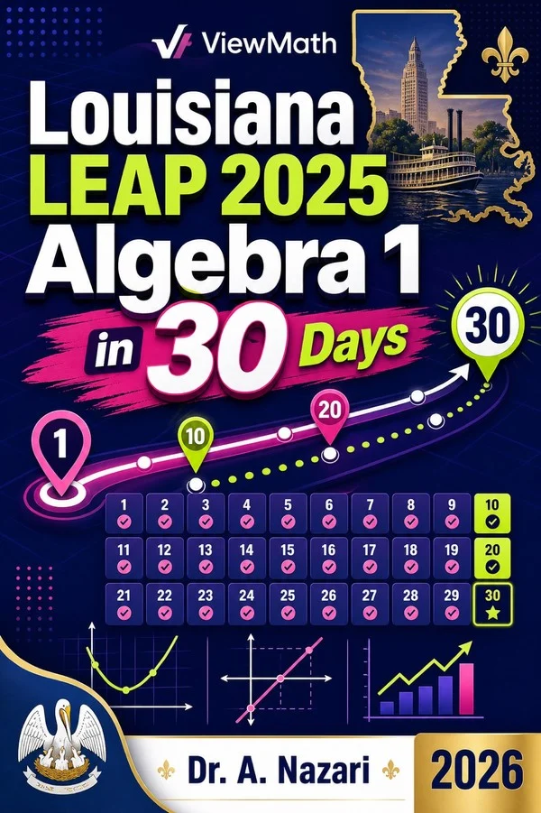 Louisiana LEAP 2025 Algebra 1 in 30 Days