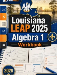 Louisiana LEAP 2025 Algebra 1 Math Workbook