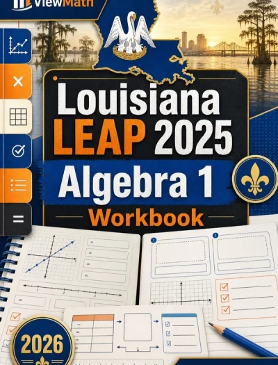 Louisiana LEAP 2025 Algebra 1 Math Workbook