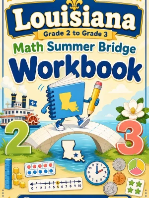Louisiana Grade 2 to Grade 3 Math Summer Bridge Workbook