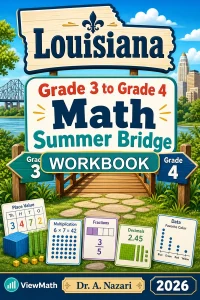 Louisiana LEAP 2025 Grade 3 Math Summer Bridge Workbook