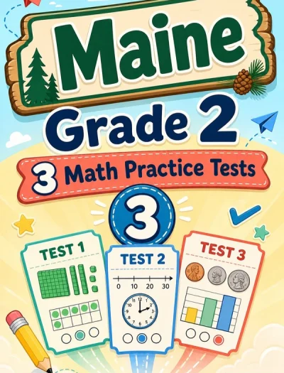 3 Maine Grade 2 Math Practice Tests