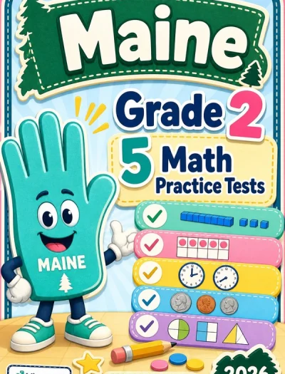 5 Full-Length Maine Grade 2 Math Practice Tests