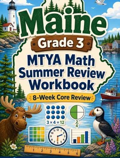 Maine MTYA Grade 3 Math Summer Review Workbook