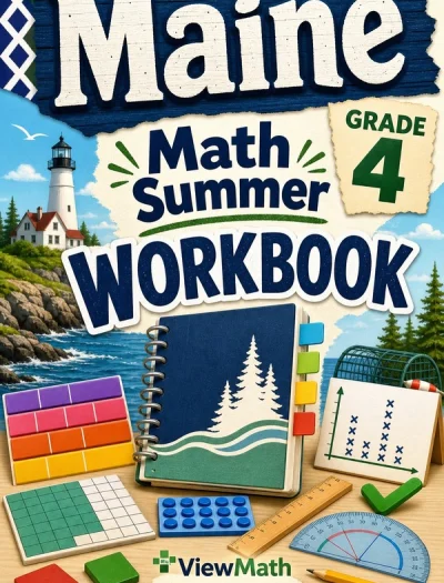 Maine MTYA Grade 4 Math Summer Review Workbook