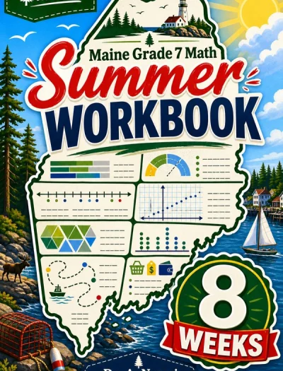 Maine MTYA Grade 7 Math Summer Review Workbook