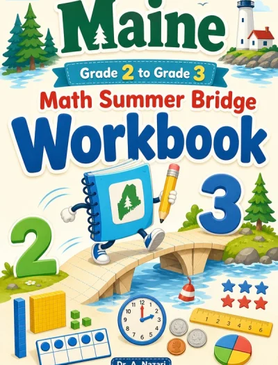 Maine Grade 2 to Grade 3 Math Summer Bridge Workbook