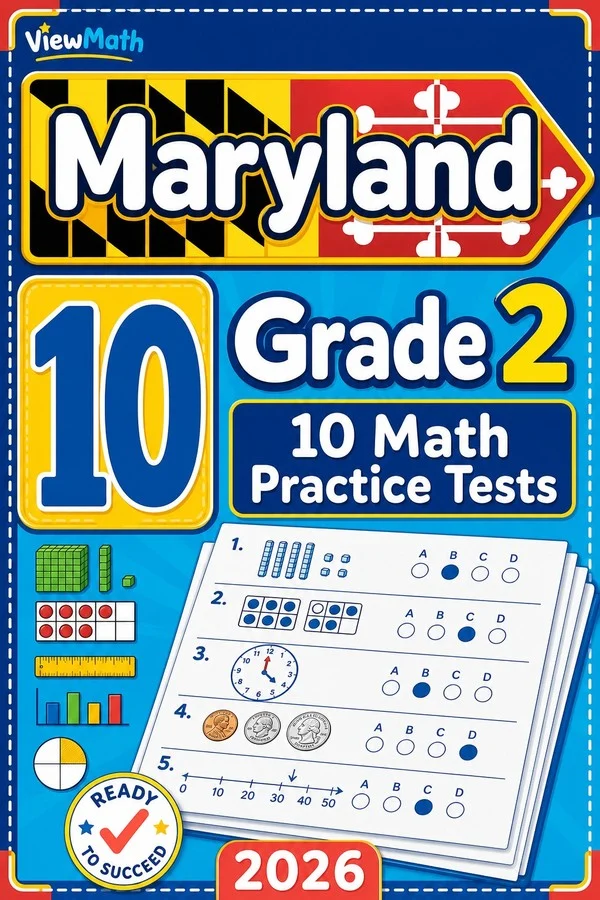 10 Full-Length Maryland Grade 2 Math Practice Tests