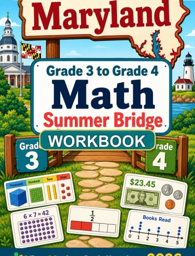 Maryland MCAP Grade 3 Math Summer Bridge Workbook