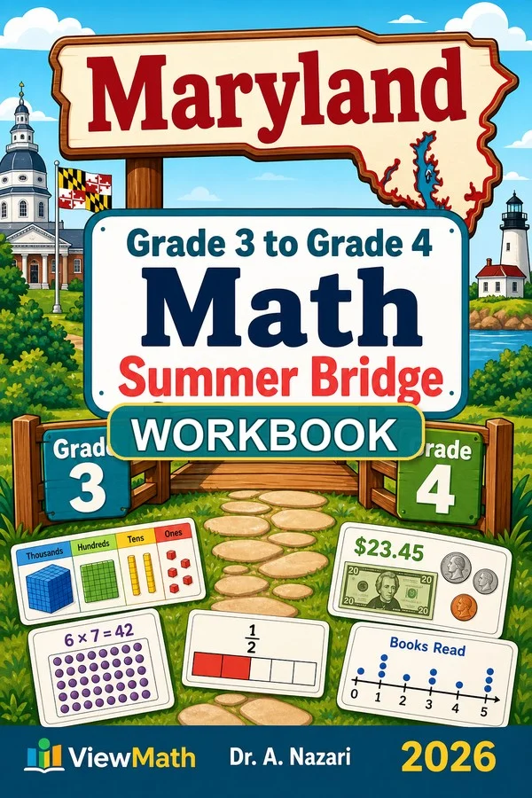 Maryland MCAP Grade 3 Math Summer Bridge Workbook