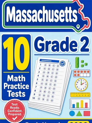 10 Full-Length Massachusetts Grade 2 Math Practice Tests