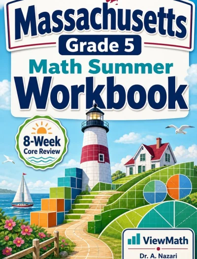 Massachusetts MCAS Grade 5 Math Summer Review Workbook