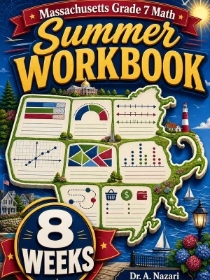 Massachusetts MCAS Grade 7 Math Summer Review Workbook