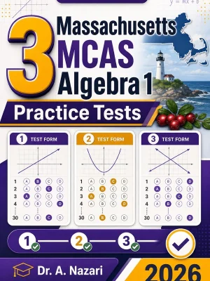 3 Massachusetts MCAS Algebra 1 Practice Tests