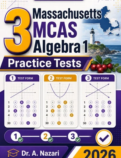 3 Massachusetts MCAS Algebra 1 Math Practice Tests