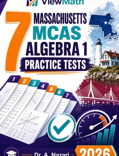 7 Massachusetts MCAS Algebra 1 Math Practice Tests