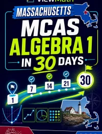 Massachusetts MCAS Algebra 1 Math in 30 Days