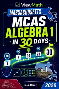 Massachusetts MCAS Algebra 1 Math in 30 Days