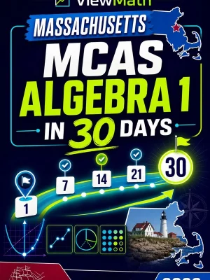 Massachusetts MCAS Algebra 1 in 30 Days