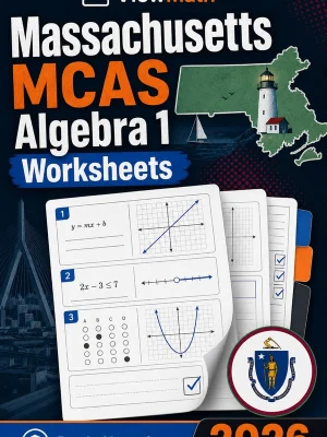 Massachusetts MCAS Algebra 1 Worksheets