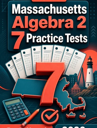 7 Full-Length Massachusetts Algebra 2 Practice Tests