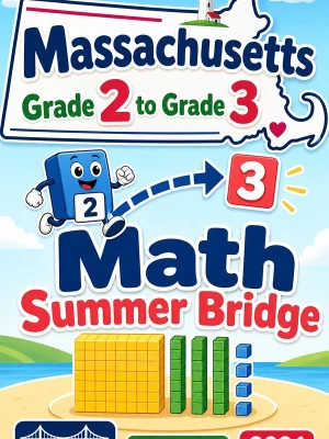 Massachusetts Grade 2 to Grade 3 Math Summer Bridge